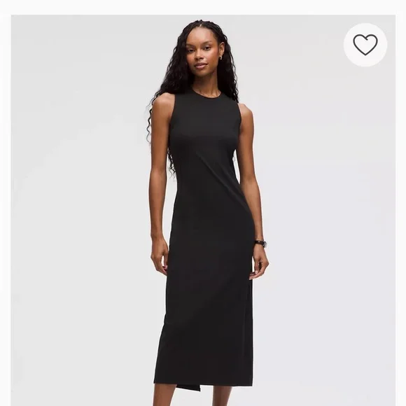 lululemon athletica | Dresses | Lululemon All Aligned Ribbed Midi Dress |  Poshmark